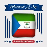 ecuatorial Guinea monumento día vector ilustración