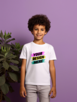 AI generated Editable tshirt mockup PSD template