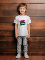 AI generated Editable tshirt mockup PSD template