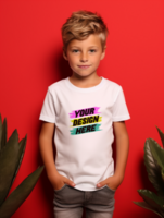 AI generated Editable tshirt mockup PSD template