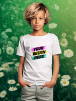AI generated Editable tshirt mockup PSD template