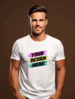 AI generated Editable tshirt mockup PSD template