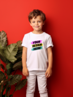 AI generated Editable tshirt mockup PSD template