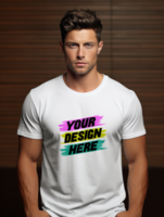 AI generated Editable tshirt mockup PSD template