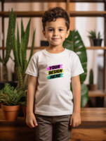 AI generated Editable tshirt mockup PSD template