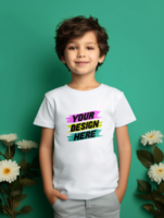 AI generated Editable tshirt mockup PSD template