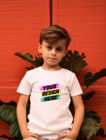 AI generated Editable tshirt mockup PSD template
