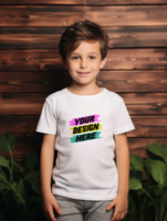 AI generated Editable tshirt mockup PSD template