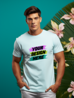 ai gerado editável camiseta brincar psd modelo