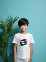 AI generated Editable tshirt mockup PSD template