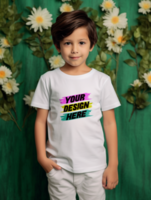 AI generated Editable tshirt mockup PSD template