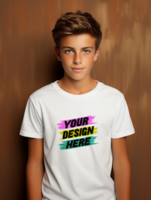 AI generated Editable tshirt mockup PSD template
