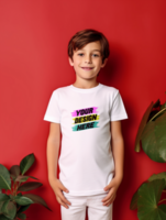 AI generated Editable tshirt mockup PSD template