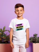 AI generated Editable tshirt mockup PSD template