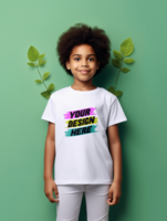 AI generated Editable tshirt mockup PSD template