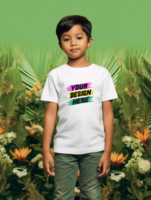AI generated Editable tshirt mockup PSD template