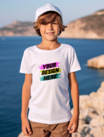 AI generated Editable tshirt mockup PSD template