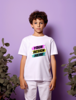 AI generated Editable tshirt mockup PSD template