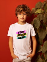 AI generated Editable tshirt mockup PSD template