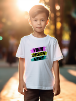 AI generated Editable tshirt mockup PSD template