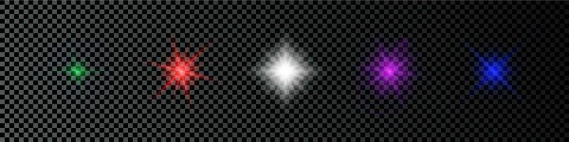 Light effect of lens flare vector