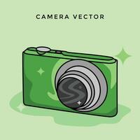 Digicam vector graphic element for travel