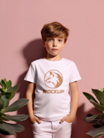 AI generated Editable tshirt mockup PSD template