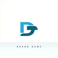 DT logo design. Initial letter DT logo design. DT logo monogram design vector template.