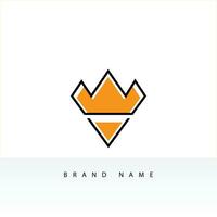 Minimal elegant monogram art logo. Outstanding professional trendy awesome artistic AM MA WV VW initial based Alphabet icon logo. vector