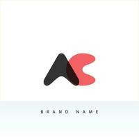 AC elegant logo template in gold color, vector file .eps 10, text and color is easy to edit