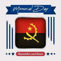 Angola Memorial Day Vector Illustration