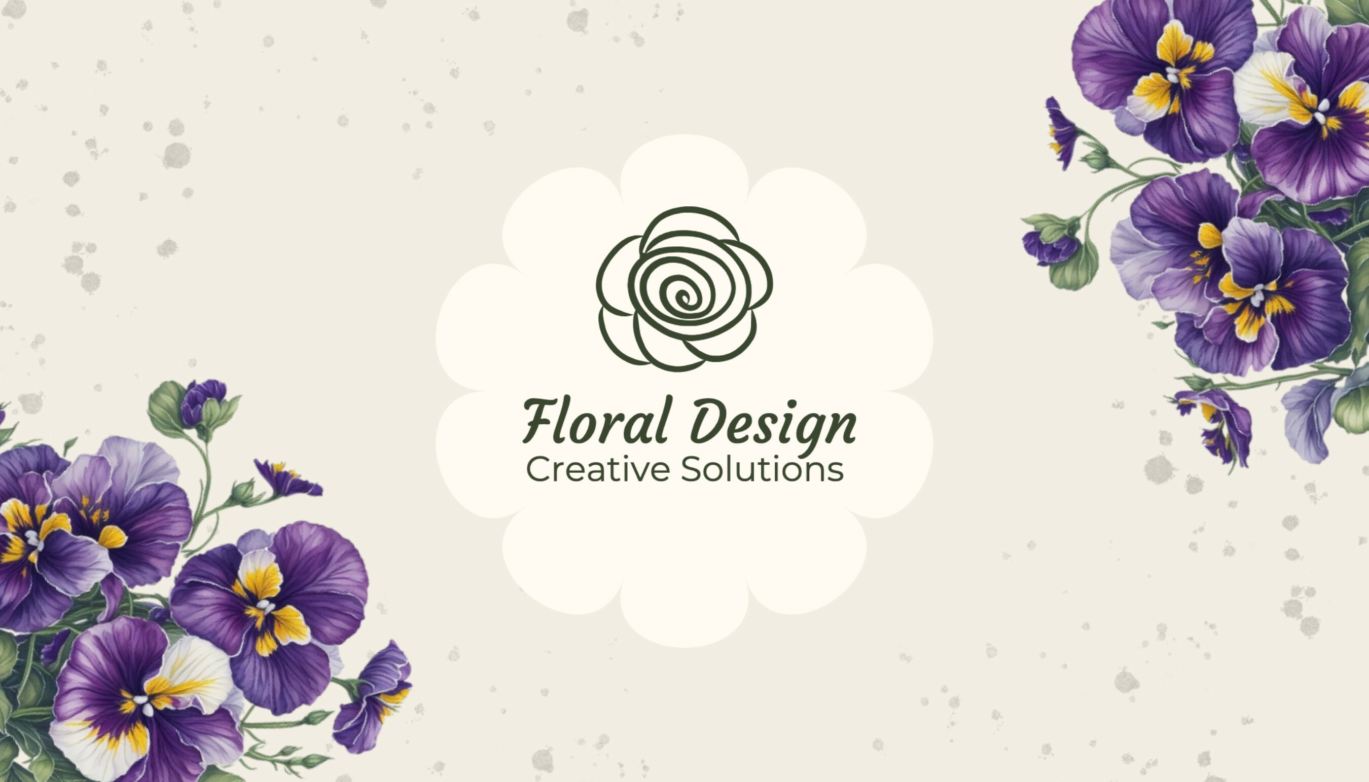 Floral Design Creative Solutions Business Card