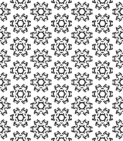 Black seamless abstract pattern. Overlay for background and backdrop. Ornamental design. PNG graphic illustration with transparent background.