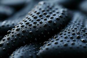 Pattern black carbon texture of the breathable fabric , Detail of macro shot fabric texture , AI Generative photo