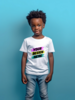 ai gerado editável bebê camiseta brincar psd modelo