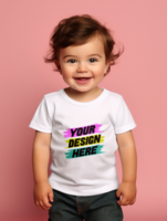 ai gegenereerd baby t-shirt mockup psd