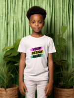 ai gerado editável bebê camiseta brincar psd modelo