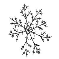 snowflake icon isolated symbol vector illustration