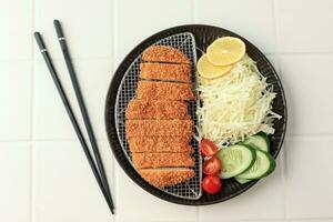 Japanese Deep Fried Pork or Tonkatsu Set photo