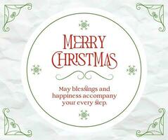 Christmas Greeting Card Facebook Post template