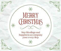 Christmas Greeting Card Facebook Post template