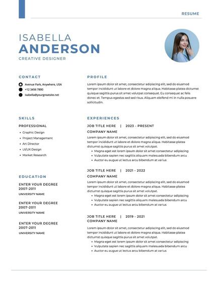 Minimalist Professional Resume