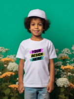 AI generated Editable tshirt mockup PSD template