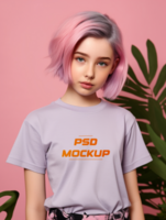 AI generated T-shirt mockup design psd