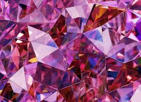 Luxury Abstract Realistic Purple Crystal Texture Reflection Close Up Background 3D rendering photo