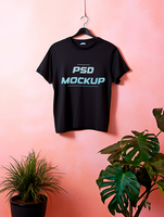 AI generated Editable tshirt mockup PSD template