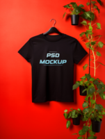 AI generated Editable tshirt mockup PSD template