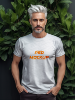 AI generated Editable tshirt mockup PSD template
