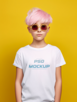 AI generated Editable tshirt mockup PSD template