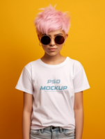 AI generated Editable tshirt mockup PSD template